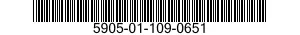 5905-01-109-0651  5905011090651 011090651