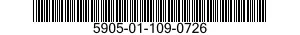 5905-01-109-0726 RESISTOR,VARIABLE,WIREWOUND,PRE 5905011090726 011090726