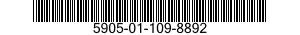 5905-01-109-8892 RESISTOR,FIXED,WIRE WOUND 5905011098892 011098892