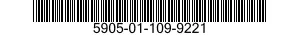 5905-01-109-9221 RESISTOR 5905011099221 011099221