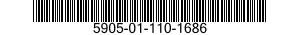 5905-01-110-1686 RESISTOR 5905011101686 011101686