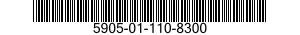 5905-01-110-8300 RESISTOR 5905011108300 011108300