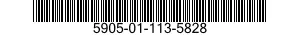 5905-01-113-5828 RESISTOR,FIXED,WIRE WOUND,INDUCTIVE 5905011135828 011135828