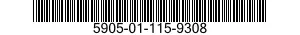 5905-01-115-9308 RESISTOR,FIXED,WIRE WOUND,INDUCTIVE 5905011159308 011159308