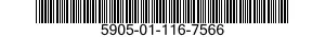 5905-01-116-7566 RESISTOR,THERMAL 5905011167566 011167566