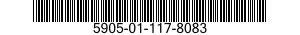5905-01-117-8083 RESISTOR,FIXED,WIRE WOUND 5905011178083 011178083