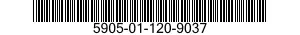 5905-01-120-9037 RESISTOR NETWORK,FIXED,FILM 5905011209037 011209037
