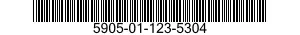 5905-01-123-5304 RESISTOR,FIXED,WIRE WOUND,INDUCTIVE 5905011235304 011235304