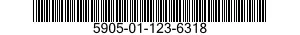 5905-01-123-6318  5905011236318 011236318