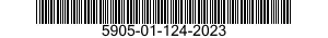 5905-01-124-2023 RESISTOR,VARIABLE,NONWIRE WOUND,PRECISION 5905011242023 011242023