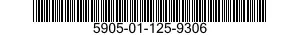 5905-01-125-9306 RESISTOR,FIXED,COMPOSITION 5905011259306 011259306