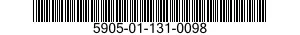 5905-01-131-0098  5905011310098 011310098
