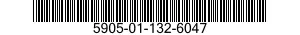 5905-01-132-6047 RESISTOR,FIXED,WIRE WOUND,INDUCTIVE 5905011326047 011326047