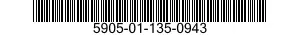 5905-01-135-0943 RESISTOR,FIXED,WIRE 5905011350943 011350943