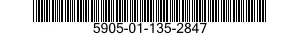 5905-01-135-2847 RESISTOR,VARIABLE,WIRE WOUND,NON 5905011352847 011352847