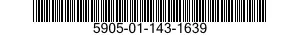5905-01-143-1639 RESISTOR,FIXED,WIRE WOUND,INDUCTIVE 5905011431639 011431639