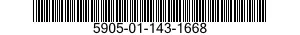 5905-01-143-1668  5905011431668 011431668