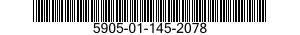 5905-01-145-2078 RESISTOR,FIXED,COMPOSITION 5905011452078 011452078