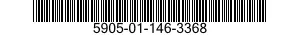 5905-01-146-3368 RESISTOR,FIXED,WIRE WOUND,INDUCT 5905011463368 011463368