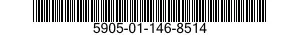 5905-01-146-8514 RESISTOR,FIXED,WIRE WOUND,INDUCTIVE 5905011468514 011468514