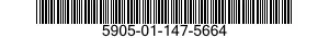 5905-01-147-5664 RESISTOR,FIXED,WIRE WOUND,INDUCTIVE 5905011475664 011475664