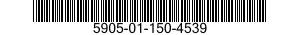 5905-01-150-4539 RESISTOR,VARIABLE,NONWIRE WOUND,NONPRECISION 5905011504539 011504539