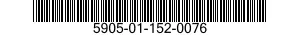 5905-01-152-0076 RESISTOR,VARIABLE,NONWIRE WOUND,PRECISION 5905011520076 011520076