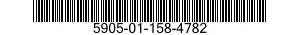 5905-01-158-4782 RESISTOR,FIXED,FILM 5905011584782 011584782