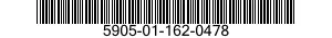5905-01-162-0478  5905011620478 011620478