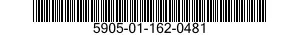 5905-01-162-0481  5905011620481 011620481