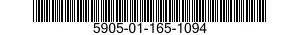 5905-01-165-1094  5905011651094 011651094