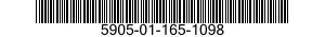5905-01-165-1098  5905011651098 011651098