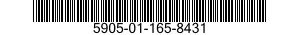 5905-01-165-8431 RESISTOR,FIXED,WIRE WOUND,INDUCTIVE 5905011658431 011658431