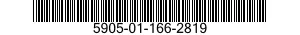 5905-01-166-2819  5905011662819 011662819