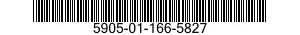 5905-01-166-5827 RESISTOR,FIXED,COMPOSITION 5905011665827 011665827