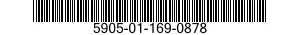5905-01-169-0878 RESISTOR,FIXED,WIRE WOUND,INDUCTIVE 5905011690878 011690878