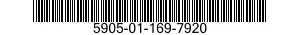 5905-01-169-7920 RESISTOR,VARIABLE,NONWIRE WOUND,NONPRECISION 5905011697920 011697920