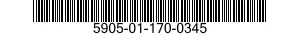 5905-01-170-0345  5905011700345 011700345