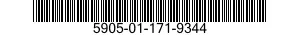 5905-01-171-9344 RESISTOR,VARIABLE,NONWIRE WOUND,NONPRECISION 5905011719344 011719344