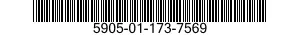 5905-01-173-7569 RESISTOR,FIXED,WIRE WOUND,INDUCTIVE 5905011737569 011737569