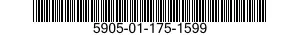 5905-01-175-1599 RESISTOR,FIXED,COMPOSITION 5905011751599 011751599