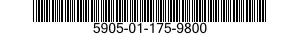5905-01-175-9800  5905011759800 011759800