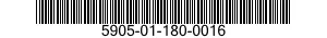 5905-01-180-0016  5905011800016 011800016