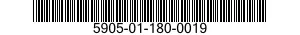 5905-01-180-0019  5905011800019 011800019