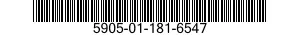5905-01-181-6547  5905011816547 011816547