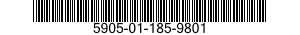 5905-01-185-9801  5905011859801 011859801