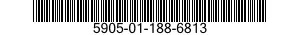 5905-01-188-6813 RESISTOR,FIXED,COMPOSITION 5905011886813 011886813