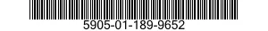 5905-01-189-9652 RESISTOR,FIXED,WIRE WOUND,INDUCTIVE 5905011899652 011899652