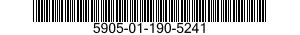 5905-01-190-5241 RESISTOR,VARIABLE,NONWIRE WOUND,NONPRECISION 5905011905241 011905241
