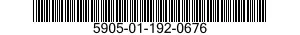 5905-01-192-0676 RESISTOR,FIXED,WIREWOUND,NONIND 5905011920676 011920676